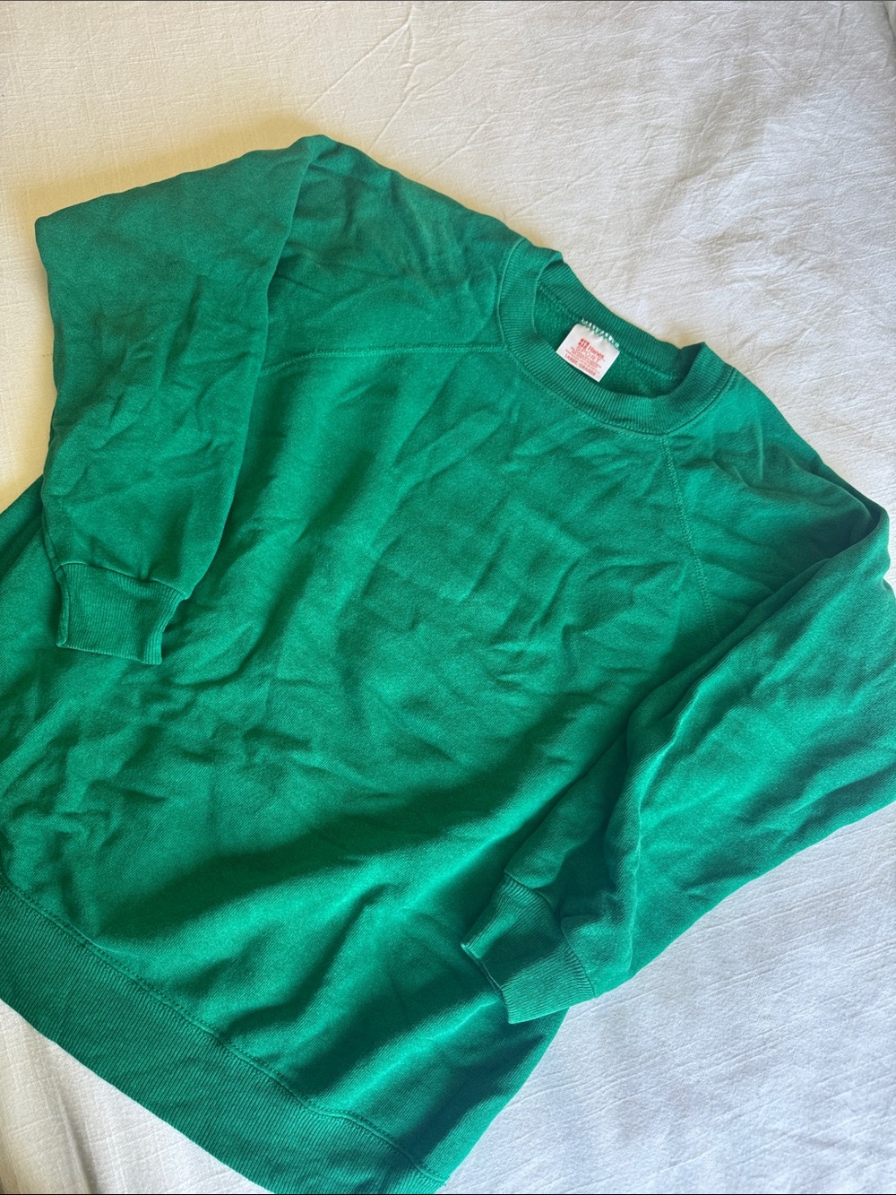 Hanes Sport Emerald Green Crewneck Sweatshirt
